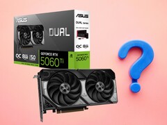 Помимо объема VRAM, RTX 5060 Ti 8 ГБ обладает теми же характеристиками, что и RTX 5060 Ti 16 ГБ. (Источник изображения: Asus, отредактировано Unsplash)