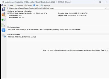 Mediainfo видео 2