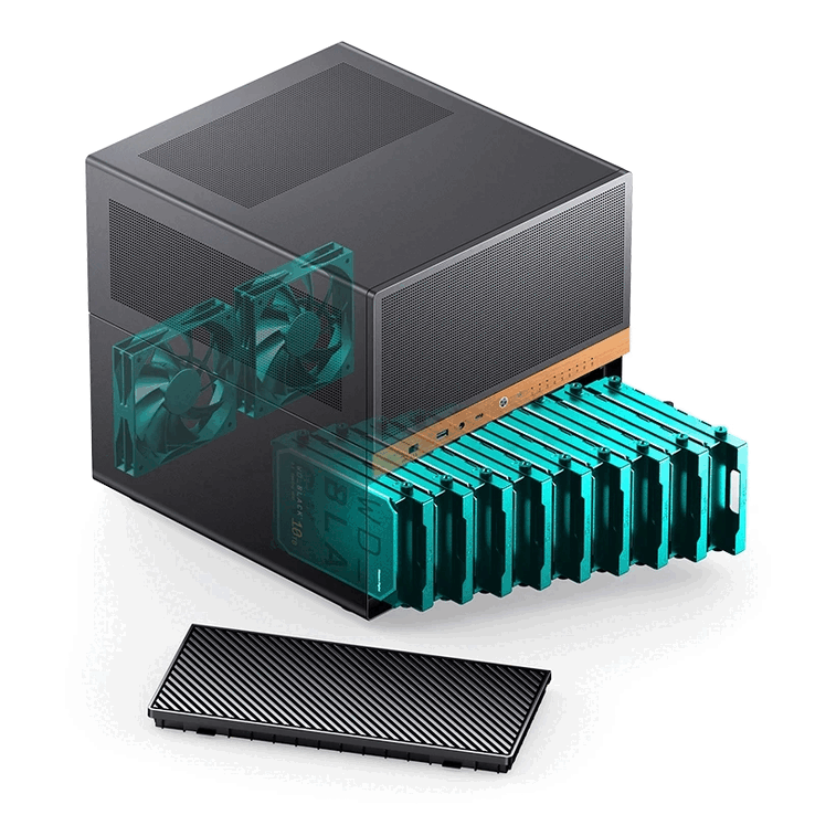 Шасси Jonsbo N6 NAS (Источник изображения: IT Homes)