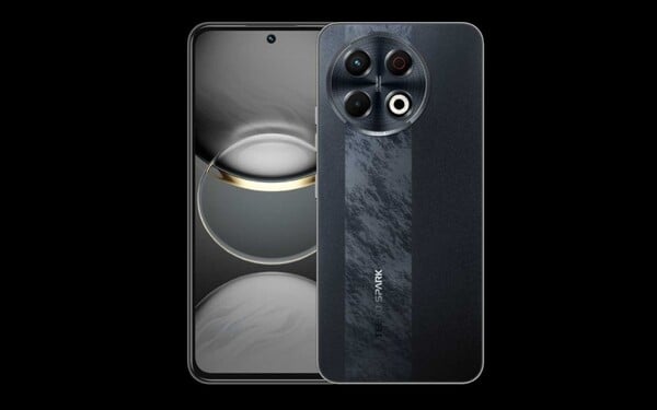 Tecno Spark 30 Pro в цвете Obsidian Edge. (Источник изображения: Tecno через GSMArena)