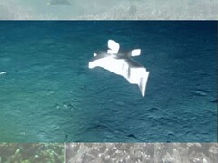 Изображение робота на дне океана (Источник изображения: команда исследователей; отредактировано)