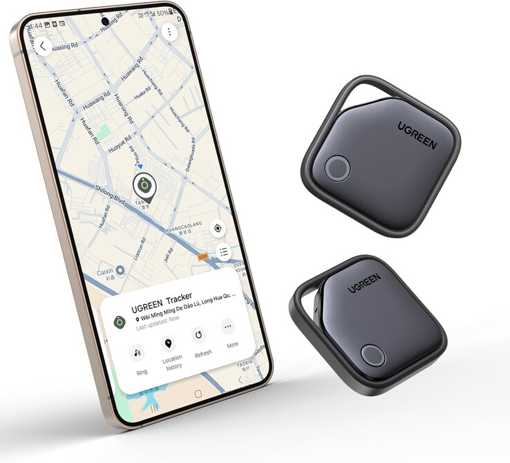 Ugreen FineTrack S работает с приложением Samsung SmartThings Find (на фото). (Источник изображения: Ugreen через Amazon)
