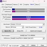 Бенчмарк CPUZ против i9-13900K