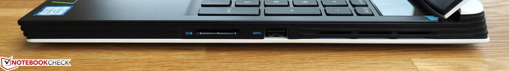 Правая сторона: картридер, USB Type-A