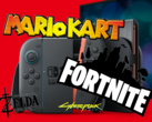 На Nintendo Switch 2 будет представлено несколько стартовых игр, большинство из них - от сторонних разработчиков. (Источник изображения: Nintendo, CD Projekt Red, Epic Games / отредактировано)