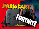 На Nintendo Switch 2 будет представлено несколько стартовых игр, большинство из них - от сторонних разработчиков. (Источник изображения: Nintendo, CD Projekt Red, Epic Games / отредактировано)