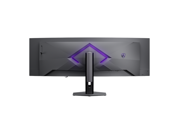 Вид сзади игрового монитора AOC Agon Pro AGP497UCZD