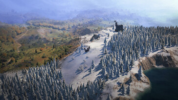 Изображение, показывающее заснеженный пейзаж в Варталесе.