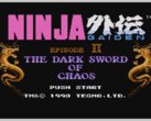 Изображение титульного экрана Ninja Gaiden II: The Dark Sword of Chaos