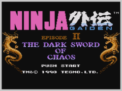 Изображение титульного экрана Ninja Gaiden II: The Dark Sword of Chaos