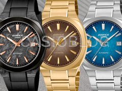 Слева направо, на фото: Casio EFK-200XPB-1A, EFK-200DG-5A и EFK-200D-2A.