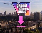 Баннер с размером файла GTA 6 и значком загрузки
