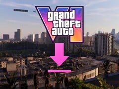 Баннер с размером файла GTA 6 и значком загрузки