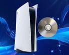 Консоль PS5, представленная с физическим игровым диском