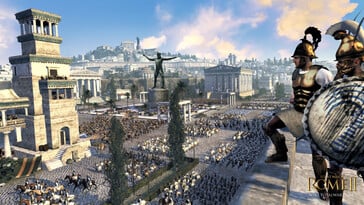 Изображение, на котором изображён город в игре «Total War: Rome II — Emperor Edition».