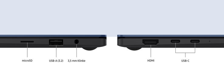 Возможности подключения: microSD, USB-A 3.2, гарнитура 3,5 мм, HDMI, 2 x USB-C