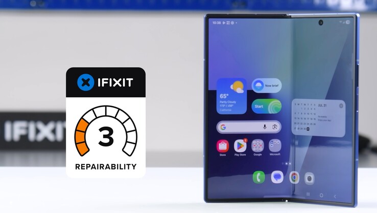 Samsung Galaxy Z Fold 7 получил только 3 из 10 оценок за ремонтопригодность от iFixit.