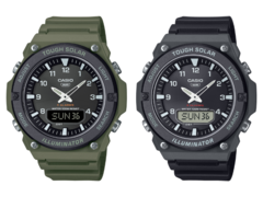 Компания Casio выпустила в Европе часы AQ-S820W-1AV (справа) и AQ-S820W-3BV (слева). (Источник изображения: Casio)