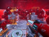 Скриншот Astrometica Steam показывает здание, покрытое красной слизью