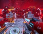 Скриншот Astrometica Steam показывает здание, покрытое красной слизью