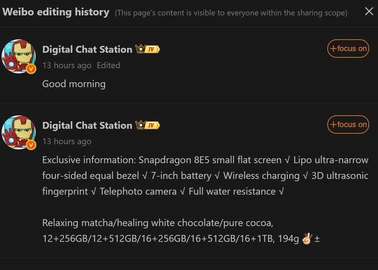 Новый отчет от Digital Chat Station (Источник изображения: Weibo - машинный перевод)