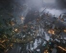 Изображение, на котором изображён город в игре Frostpunk 2, которая сейчас продаётся в Steam со скидкой 50 %.