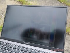 Поведение экрана ноутбука на улице в пасмурную погоду