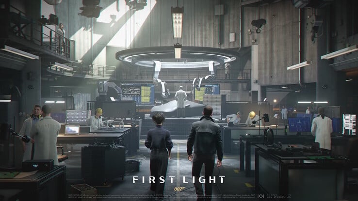 Игроки 007 First Light могут посетить лабораторию Кью, где создаются полезные шпионские инструменты и транспортные средства. (Источник изображения: IO Interactive)