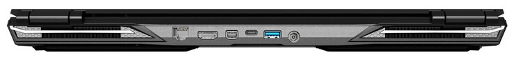 Задняя сторона: гигабитный Ethernet, HDMI 2.0, Mini DisplayPort 1.4, USB 3.2 Gen 2 (Type-C; DisplayPort), USB 3.2 Gen 1 (Type-A), разъем питания