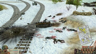На фото: Скриншот игрового процесса из игры Soldiers: Heroes of World War II.