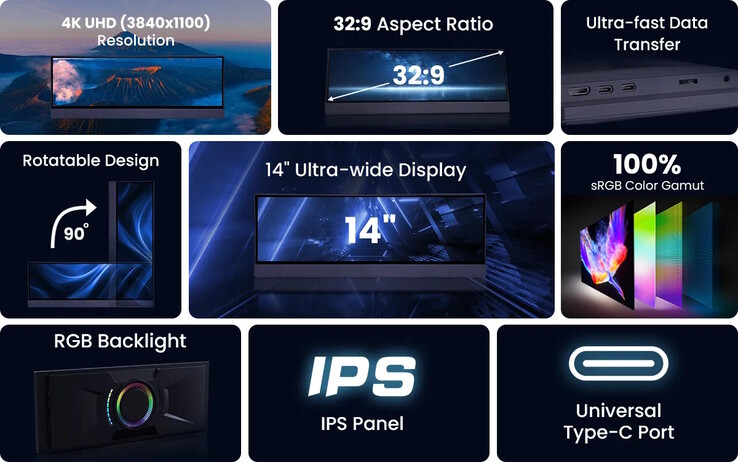 Изделие оснащено ультраширокой IPS-панелью (Источник изображения: PinRuis)