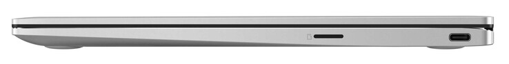 Правая сторона: картридер (microSD), USB 3.2 Gen 1 (Type-C; DisplayPort, Power Delivery)