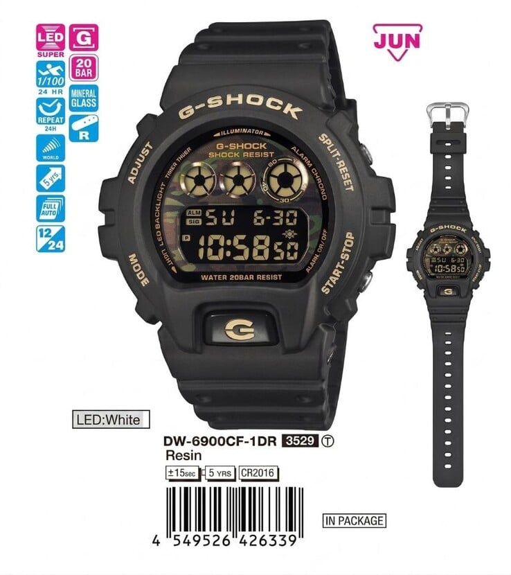 Часы Casio G-Shock DW-6900CF-1
