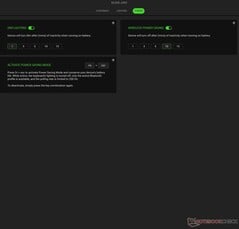 Настройки питания Razer Joro Synapse