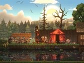 Изображение, на котором запечатлена битва в игре «Сыновья Вальгаллы».