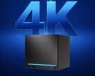 Steam Machine от Valve на фоне изображения в разрешении 4K