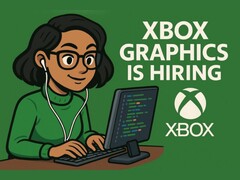 Рекламная графика Xbox Graphics LinkedIn с экраном монитора задом наперед (Источник изображения: аккаунт Майка Матсела в LinkedIn)