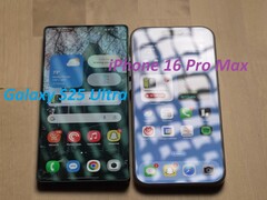 у iPhone 16 Pro Max гораздо более отражающий дисплей, чем у S25 Ultra. (Источник изображения: 6 месяцев спустя на YouTube, отредактировано)