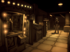 Бенди: Lone Wolf запускается как пересказанная версия игры Boris and the Dark Survival. На картинке - официальная иллюстрация к игре. (Источник изображения: Steam)  