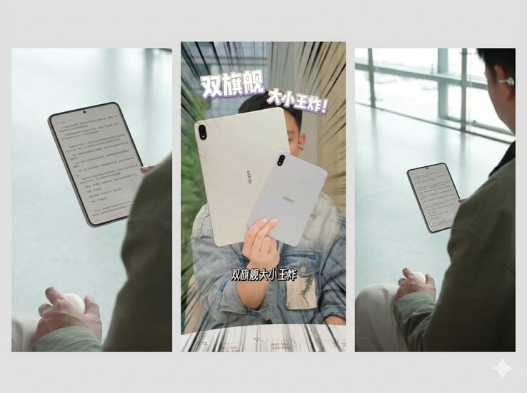 Произошла утечка информации о дизайне передней и задней панели Oppo Pad Mini.