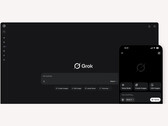 Рекламное изображение Grok от xAI, демонстрирующее интерфейс чатбота на настольных и мобильных компьютерах. (Источник изображения: xAI)