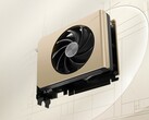 Компактный MSI GeForce RTX 5050 Inspire ITX имеет элегантный золотистый дизайн (Источник изображения: MSI)