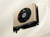 Компактный MSI GeForce RTX 5050 Inspire ITX имеет элегантный золотистый дизайн (Источник изображения: MSI)