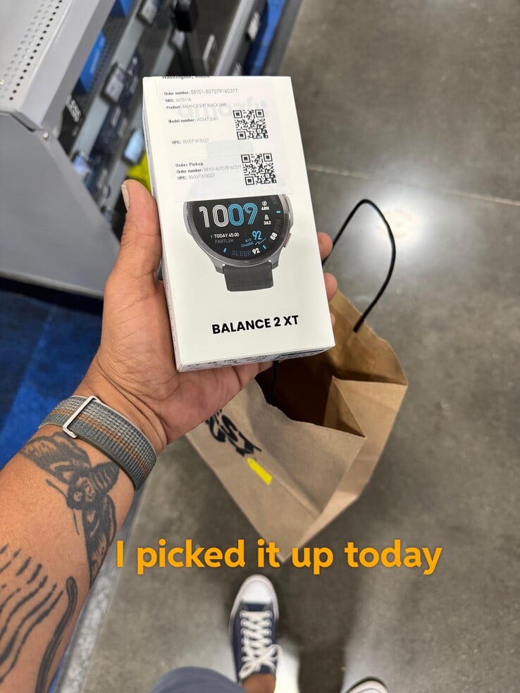 Заказы на смарт-часы Amazfit Balance 2 XT выполняются пользователями, что подтверждается на Reddit (изображение пользователя выше). (Источник изображения: u/AndrePDX через Reddit)