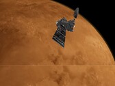 Впечатление художника от орбитального аппарата ExoMars 2016 Trace Gas Orbiter на Марсе