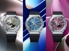 Три новых модели часов Casio G-Shock серии GM-2100 (на фото) начинают продаваться во многих европейских странах. (Источник изображения: Casio)