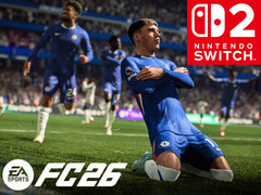 Показан баннер EA Sports FC 26 Switch 2 (Источник изображения: Nintendo of America, EA Sports с правками)