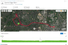 Велопрогулка, Garmin Edge 500 - Весь маршрут