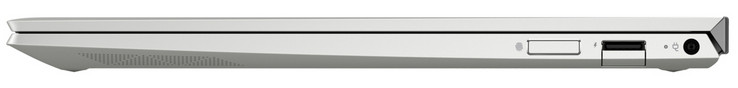 Правая сторона: сканер отпечатков, USB 3.1 Gen 1 (Type-A), разъем питания