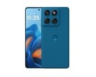 Motorola Edge 60 Fusion в цвете Pantone Mykonos Blue - это четвертый вариант цвета, в котором можно приобрести телефон. (Источник изображения: Motorola)